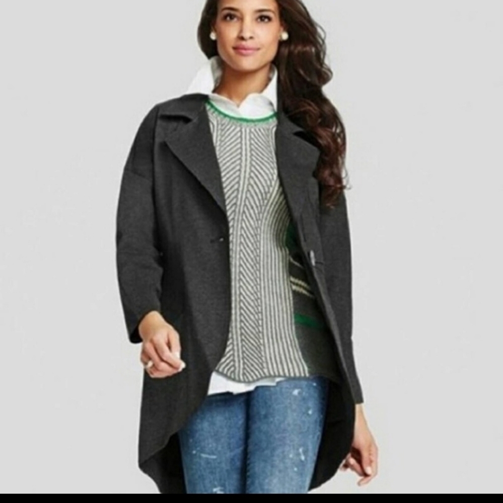 Cabi* #994 Lisbon Topper Coat* Sz S* Dark Gray